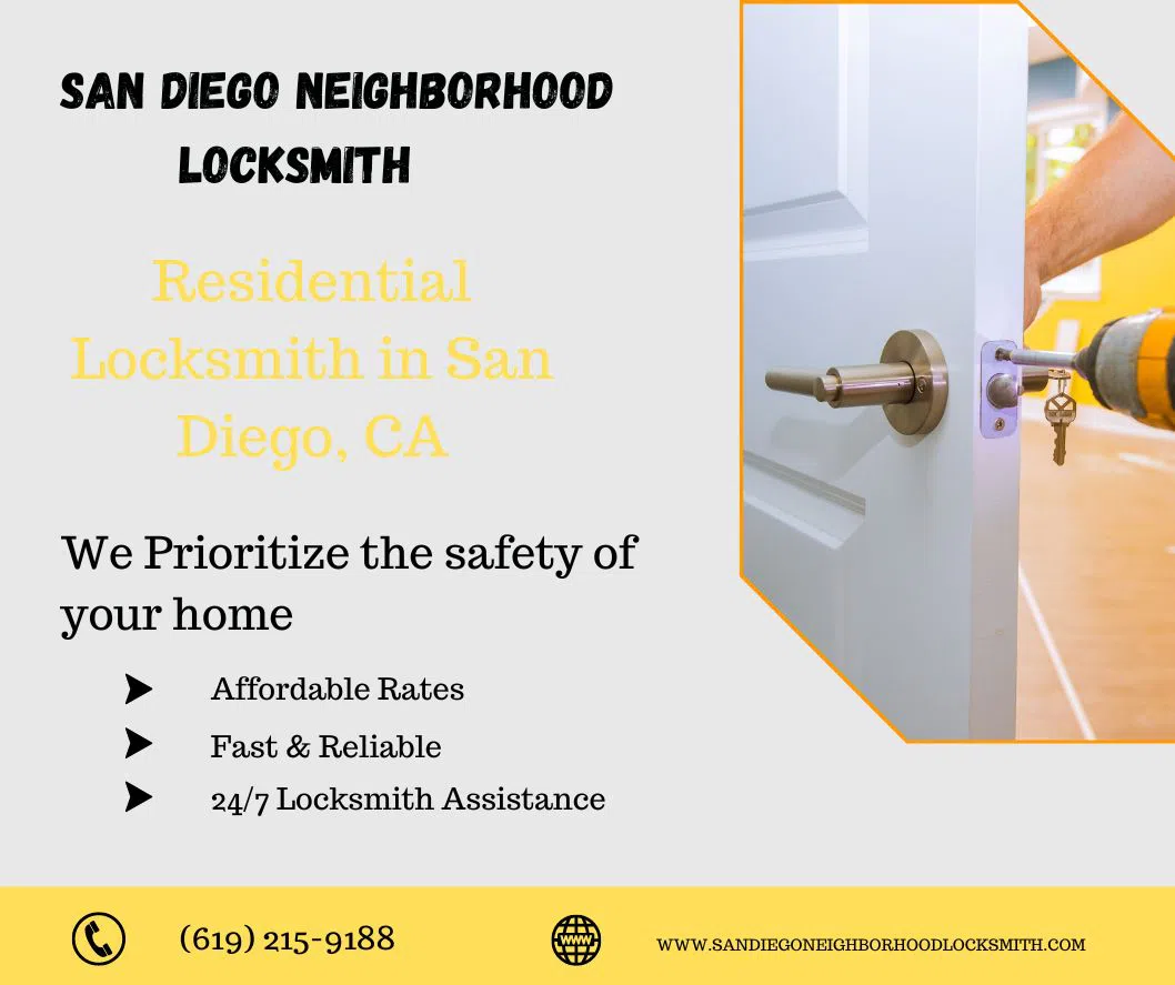 San Diego Neighborhood Locksmith San Diego, CA 619-215-9188